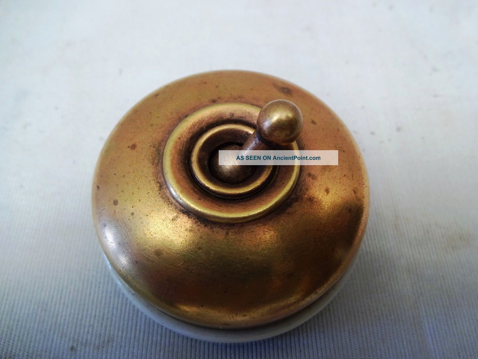 1 Pc Antique Ceramic & Brass Crabtree Vitreous Electric Switch English Make 6 Switch Plates & Outlet Covers photo