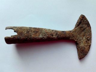 La Tene Celtic Socketed Iron Axe 450 Bc - 0 Ce (140 Mm,  5,  5 In) photo