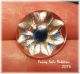 Antique Collectible Radiant Glory Button Ribbed Back W Blue Buttons photo 2