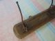 Antique Authentic Wall Hanger Carved Primitive Peg Wooden Base With Metal Gab Primitives photo 2