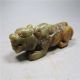 Chinese Antique Natural Old Hard Jade Tiger Monster Hand Carved Pendant Necklace Necklaces & Pendants photo 2