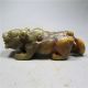 Chinese Antique Natural Old Hard Jade Tiger Monster Hand Carved Pendant Necklace Necklaces & Pendants photo 3