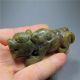 Chinese Antique Natural Old Hard Jade Tiger Monster Hand Carved Pendant Necklace Necklaces & Pendants photo 7