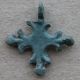 English Medieval Period Bronze Decorated Cross Pendant,  British Relic 1200 Ad, British photo 3