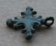English Medieval Period Bronze Decorated Cross Pendant,  British Relic 1200 Ad, British photo 6
