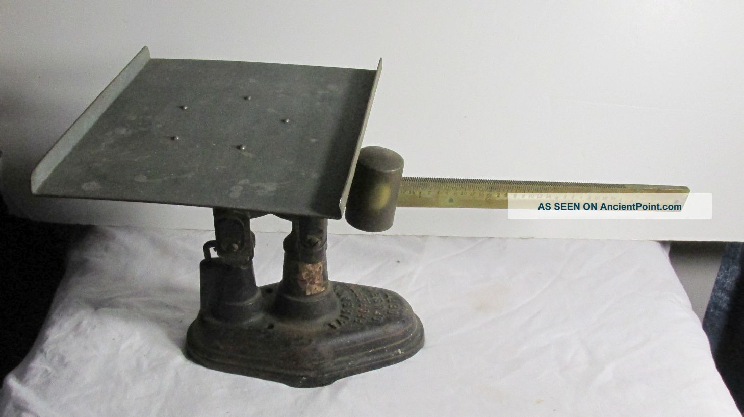 Vintage Fairbanks Postal Scale Cast Iron Base Scales photo