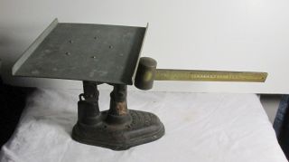Vintage Fairbanks Postal Scale Cast Iron Base photo
