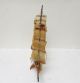Vintage Model Sail Boat Ship Made Of Cow Horn Brass Hardware Good Cond Model Ships photo 4