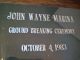 Rare John Wayne Marina Ground Breaking Ceremony 1983 Award Plaque Wa State Ex Plaques & Signs photo 1