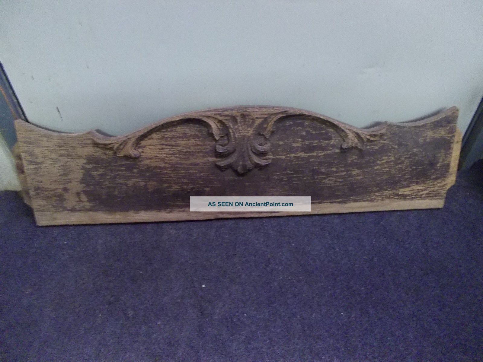 Antique/vintage Oak Washstand / Dresser / Wood Board Part To Refurbish Detailing 1800-1899 photo