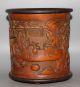 Ancient Chinese Old Bamboo Handwork Carvd Brush Pot W Brush Pots photo 1