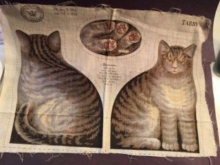 1832 Tabby Cat Pillow Kit - Marked North Adams,  Mass photo