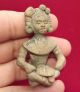 Teotihuacan Seated Clay Figurine - Pottery Antique Pre Columbian Artifact Aztec 2 The Americas photo 10