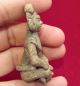 Teotihuacan Seated Clay Figurine - Pottery Antique Pre Columbian Artifact Aztec 2 The Americas photo 3