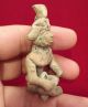 Teotihuacan Seated Clay Figurine - Pottery Antique Pre Columbian Artifact Aztec 1 The Americas photo 1