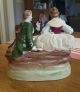 6 In Unter Weiss Bach German Porcelain Figurine Man And Woman Playing Instrument Figurines photo 1