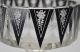 Rare Art Deco Haida Steinschonau Cut Crystal Glass Tazza Footed Bowl Palda Era Bowls photo 4