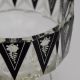 Rare Art Deco Haida Steinschonau Cut Crystal Glass Tazza Footed Bowl Palda Era Bowls photo 7