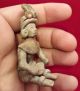 Teotihuacan Seated Clay Figurine - Pottery Antique Pre Columbian Artifact Aztec 3 The Americas photo 1