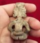 Teotihuacan Seated Clay Figurine - Pottery Antique Pre Columbian Artifact Aztec 3 The Americas photo 4