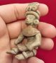 Teotihuacan Seated Clay Figurine - Pottery Antique Pre Columbian Artifact Aztec 3 The Americas photo 7