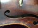 Very Rare Antique Violin By Frank A Thomas 1949 Restored & Varnished 1972 String photo 5