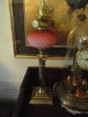 Quality Victorian Cranberry Peg Oil Lamps Lamps photo 1