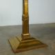 Vintage Mid Century Hollywood Regency Gold Gilt & Marble Pedestal Side Table Post-1950 photo 7