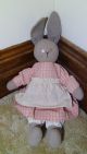 Primitive Easter Bunny Rabbit Fabric Cloth Stuffed Doll Primitives photo 3