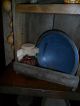 Primitive Old Cupboard,  Early Pantry Box W/jars,  Dry Goods,  Bowl,  Light Gathering Primitives photo 5