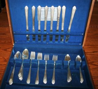 38 Piece Wm Rogers Mfg Co Sectional 1939 Imperial Is Silverplate Flatware photo