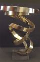 Abstract Dan Murphy Kinetic Double Ribbon Sculpture1988/frozen Tornado Mid-Century Modernism photo 2