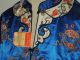 1950 - 60 ' S Hand Embroidered Royal Blue Silk Chinese Coat / Robe Med Robes & Textiles photo 1