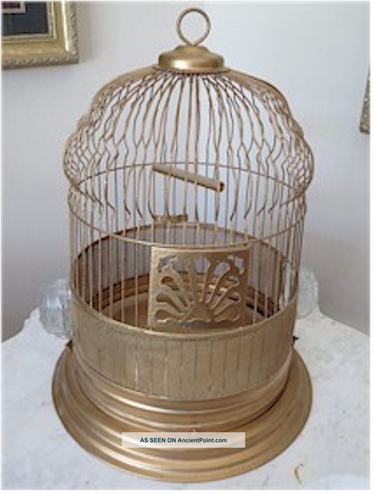 Old Antique Metal Bird Cage No.  106 Patent June 19.  19 Charming Cage Primitives photo