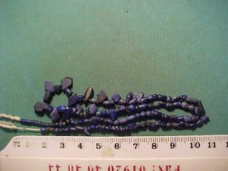 String Of Roman Lapis Lazuli/glass Beads Circa 100 - 400 Ad photo