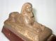 Vintage Old Italasia Ltd.  Singapore Stone Carved Egyptian Pyramids Figure Statue India photo 6