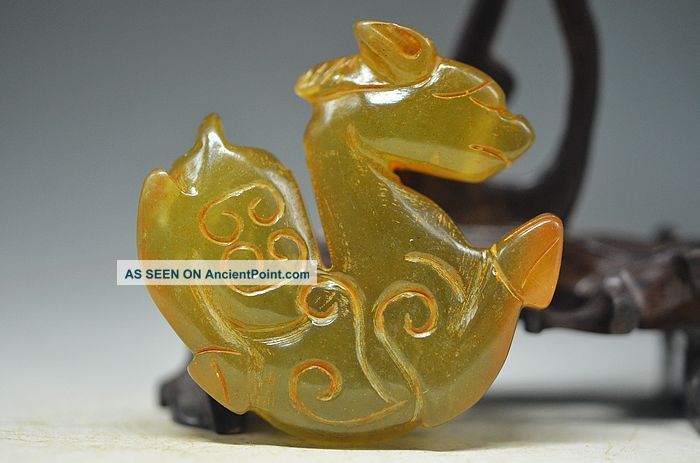 Cleverly China Old Jade Hand Carved Pendant E310 Other Antique Chinese Statues photo
