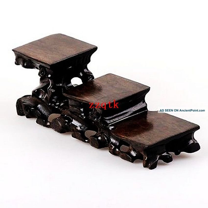 Rare Wood Stands For Snuff Bottles Shelf,  Carving Cx1316 Other Antique Chinese Statues photo