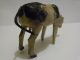 Early Composition Painted Cow Wooden Stick Legs String Tail Old Childs Toy Primitives photo 4