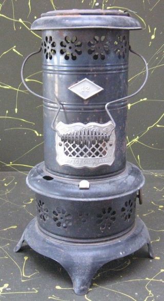 Rare Antique Nesco Perfect Oil Heater Model 12,  3/4 Size photo