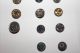 Antique Buttons - 17 Metal Buttons 19th Century Buttons photo 3