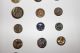 Antique Buttons - 17 Metal Buttons 19th Century Buttons photo 4