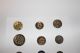 Antique Buttons - 17 Metal Buttons 19th Century Buttons photo 5