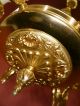 6 Light Gold Bronze Chandelier Vintage Lamp Old Antique Ancient Chandeliers, Fixtures, Sconces photo 5