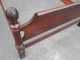 56158 Solid Mahogany Full Size Bed W/ Wood Side Rails 1900-1950 photo 7