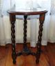 French Barley Twist 19  = 48 Cm Tall Side Table Plant Table 1900-1950 photo 2