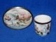 Japanese Oriental Kutani Coffee/tea Cup & Saucer Paper Thin Eggshell Kutani Ware Glasses & Cups photo 4