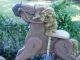 Primitive Folk Art Hand Made Wood Hobby Horse Shelf Display Primitives photo 9