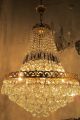 Antique Vnt French Extra Large Baccarat Crystal Chandelier Light 1940 ' S 20 In Dm Chandeliers, Fixtures, Sconces photo 1