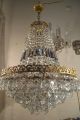 Antique Vnt French Extra Large Baccarat Crystal Chandelier Light 1940 ' S 20 In Dm Chandeliers, Fixtures, Sconces photo 8